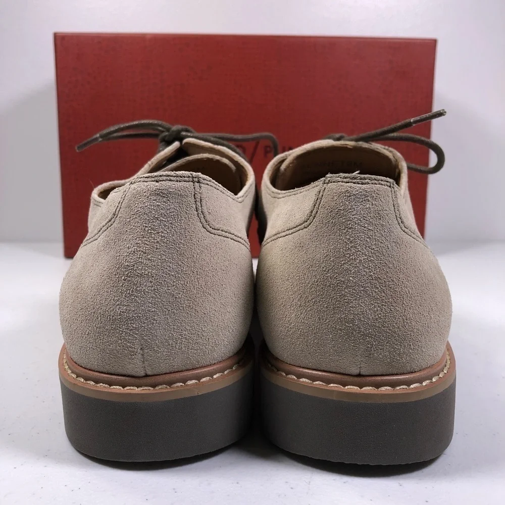 DONALD J. Pliner Sennet Beige Suede Oxfords Shoes